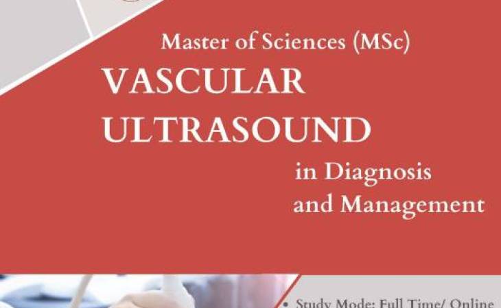 "MSc Vascular Ultrasound in Diagnosis and Management” for the academic year 2024-2025